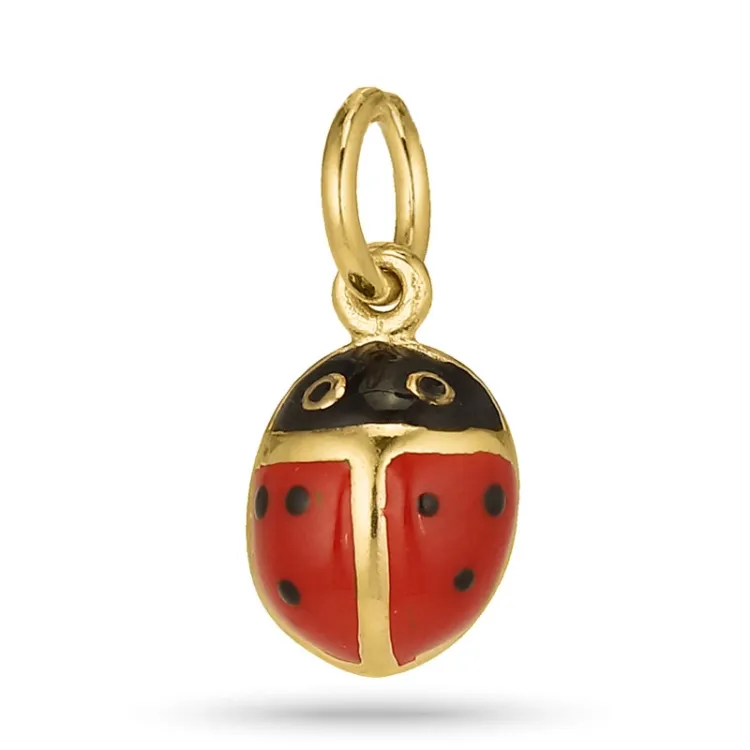 lieveheersbeestje hanger in verguld sterlingzilver - Little Ones