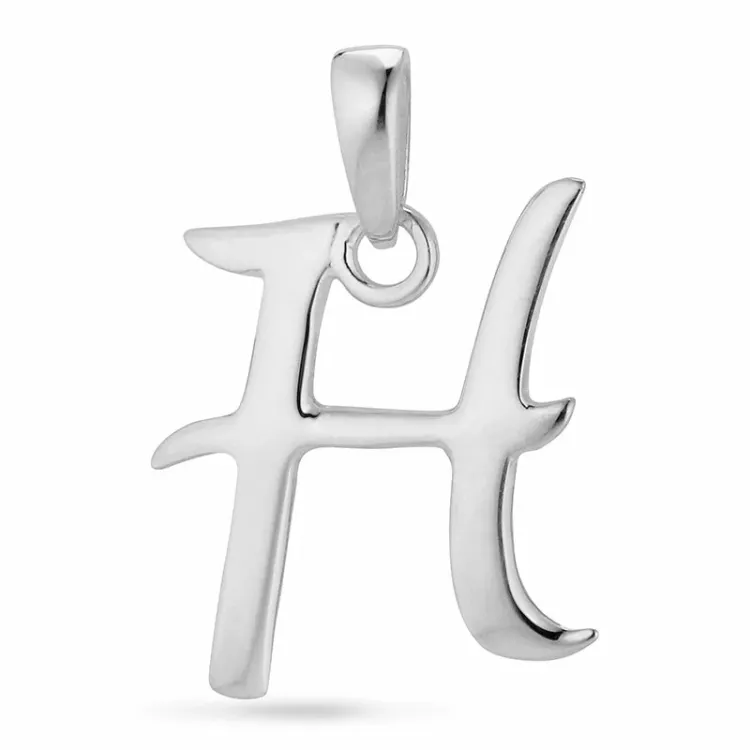 letter h hanger in zilver - My Letter