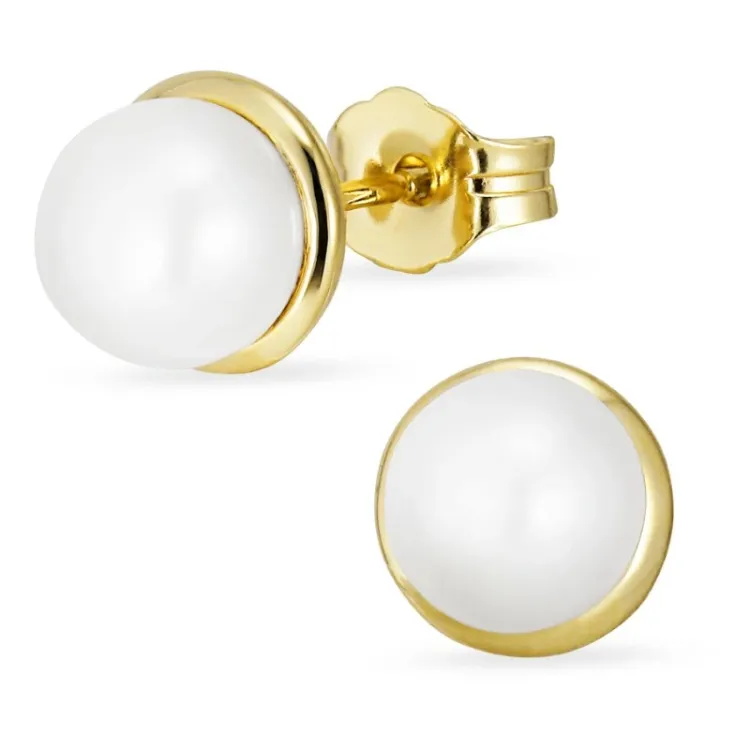 6-6,5 mm oorsteker in 8 karaat goud - Gold Collection