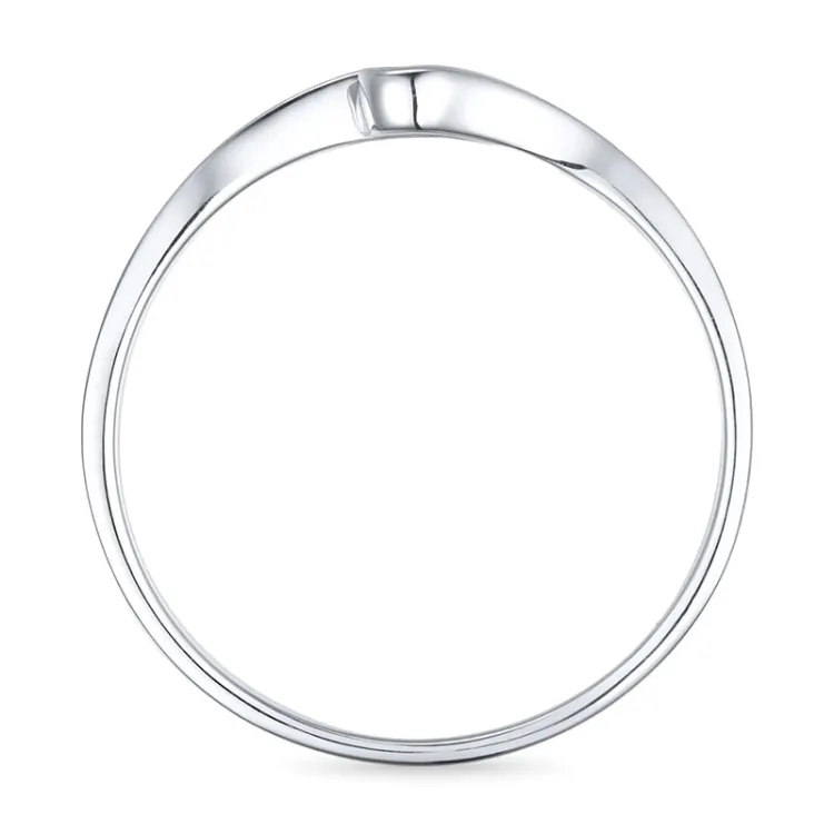 diamant ring in 9 karaat witgoud 0,02 ct