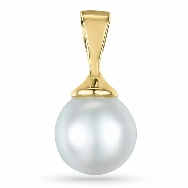 Parel hanger in 9 caraat goud