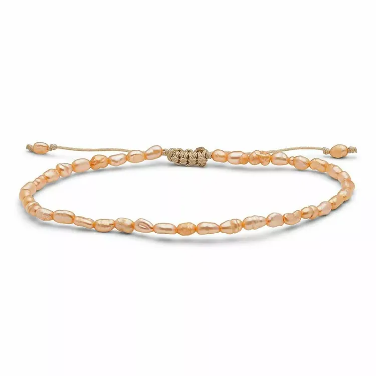 dunne parel armband met zoetwaterparel.