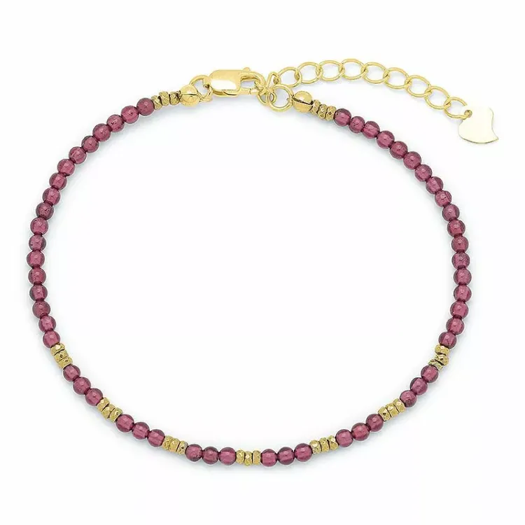 armband met granaat en hematite.
