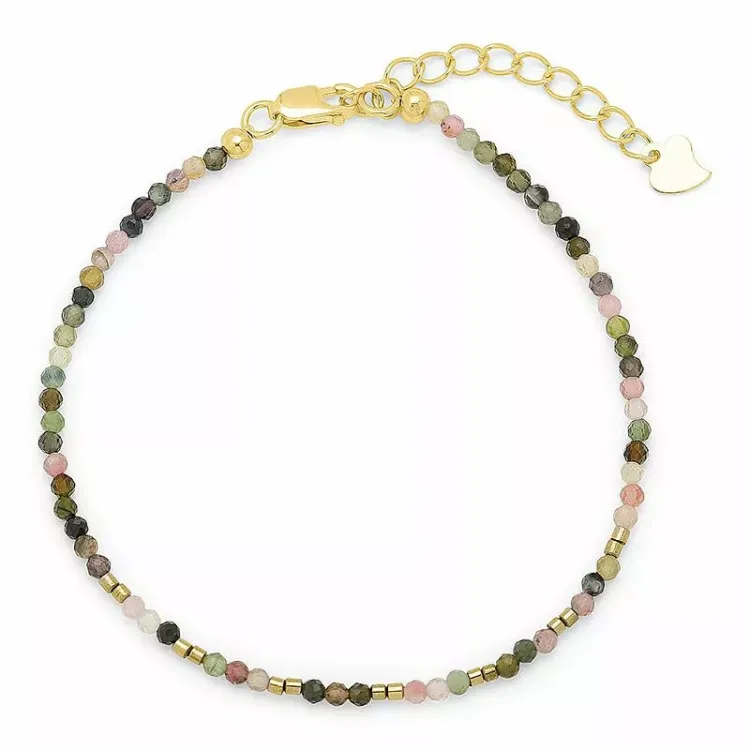 steen armband met toermalijn en hematite - Loom Stones