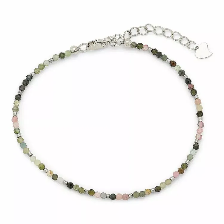 steen armband met toermalijn en hematite - Loom Stones