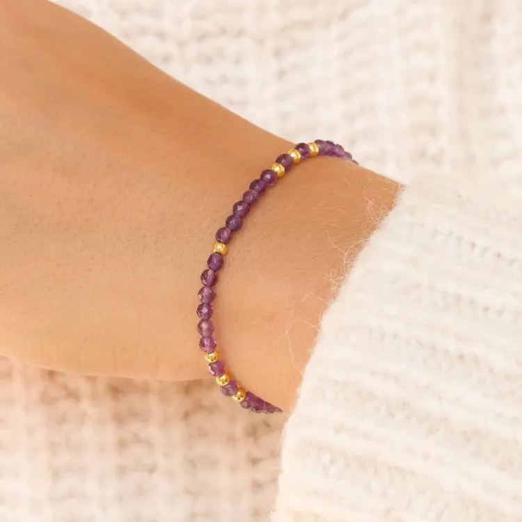 paarse armband met amethist