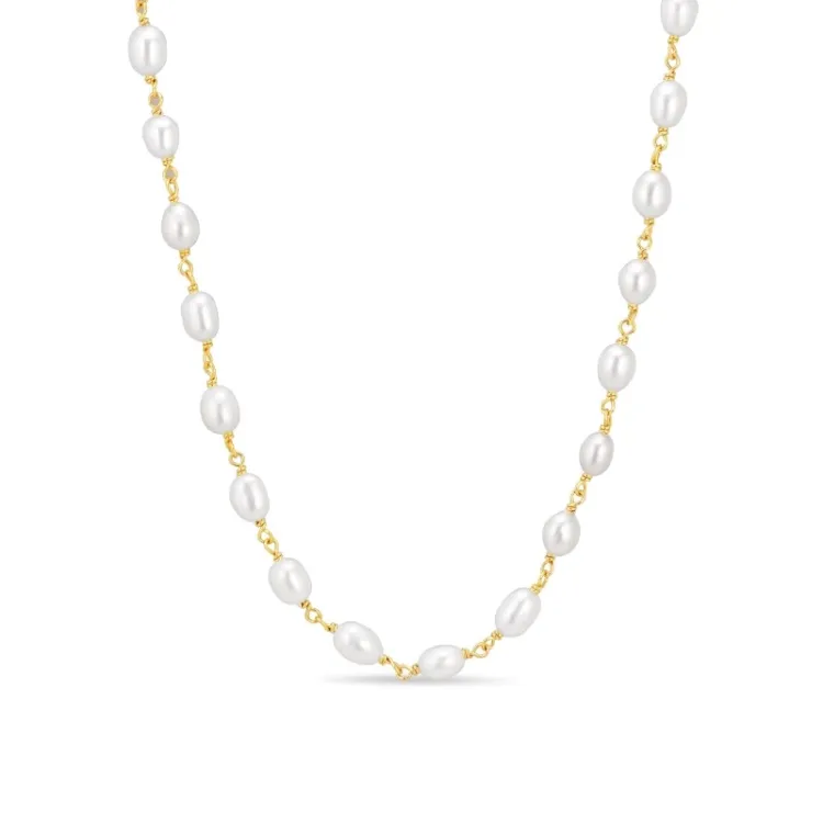 4,5 mm ketting met zoetwaterparel