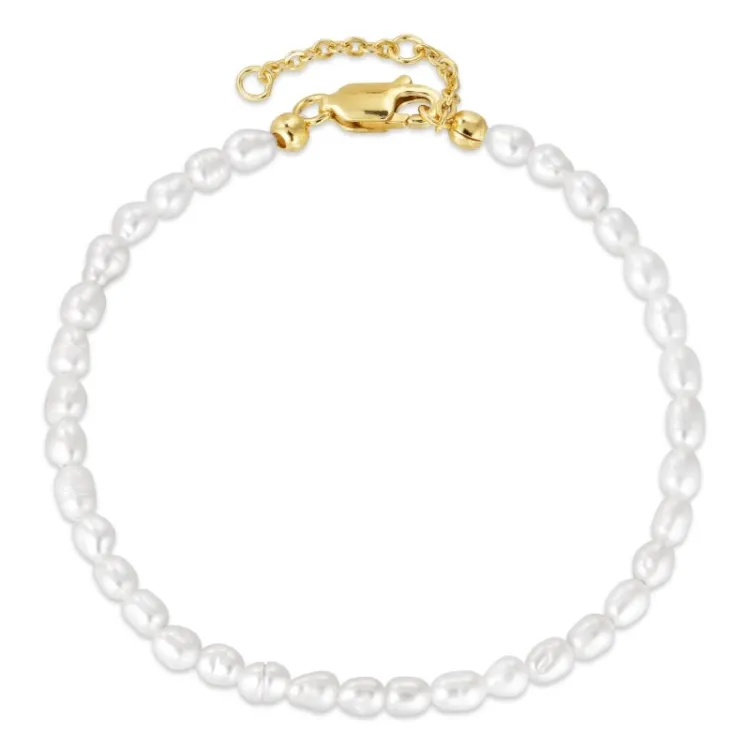 3,5 mm armband met zoetwaterparel