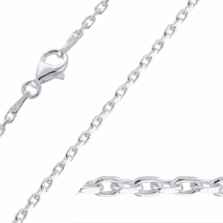 kaart ankerketting in zilver 42 cm x 2,0 mm
