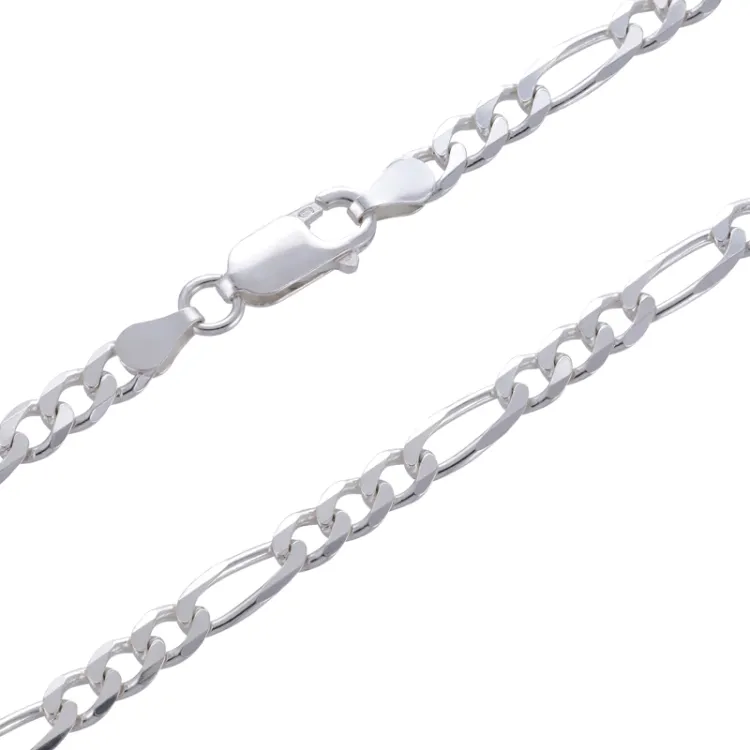 kaart figaro ketting in zilver 45 cm x 4,15 mm