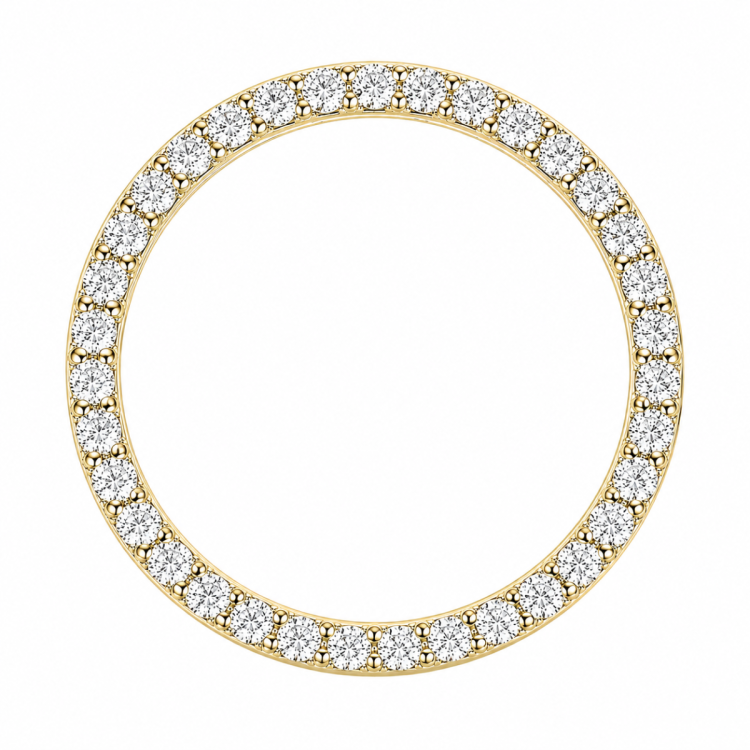 rond lab grown diamant hanger in 14 caraat goud 1,03 ct
