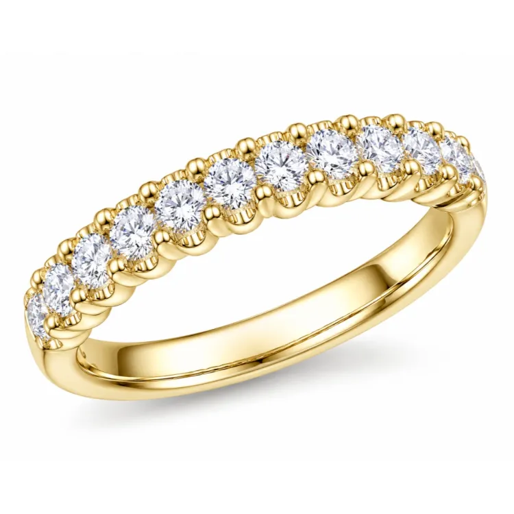 lab grown diamant ring in 14 karaat goud 0,50 ct