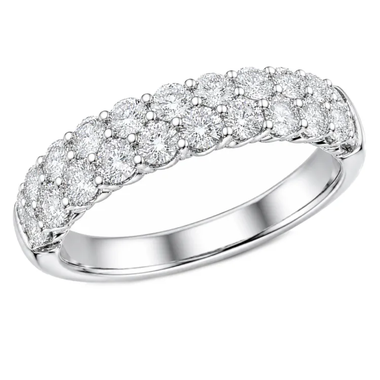 lab grown diamant ring in 14 karaat witgoud 1,50 ct