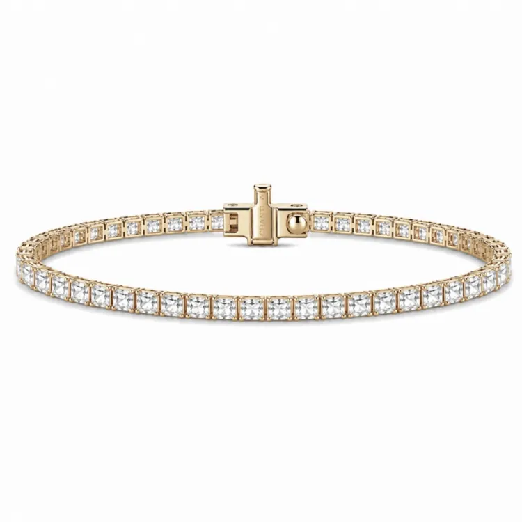 tennisarmband 3,84 ct in 14 karaat goud