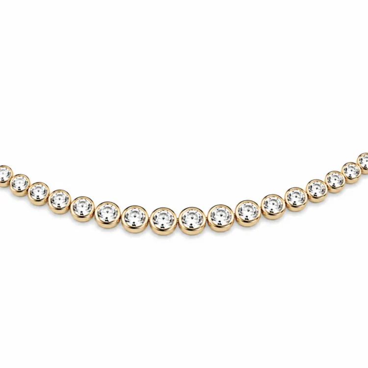 45 cm ketting met hanger in 14 karaat goud 6,02 ct