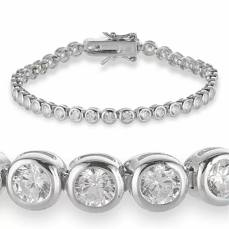 zirkoon tennisarmband in zilver x 4,2 mm