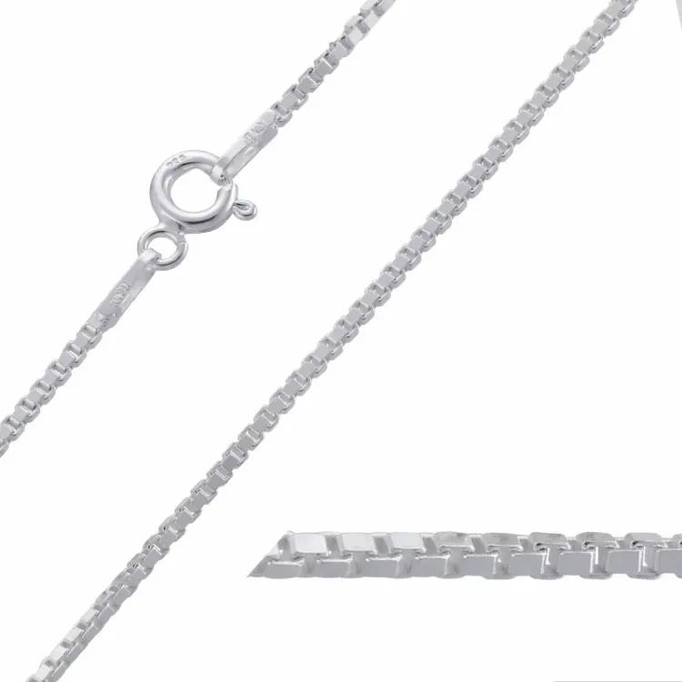 venetiaanse ketting in zilver 42 cm x 1,2 mm
