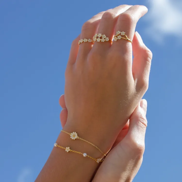 margriet armband in verguld sterlingzilver - Maggie