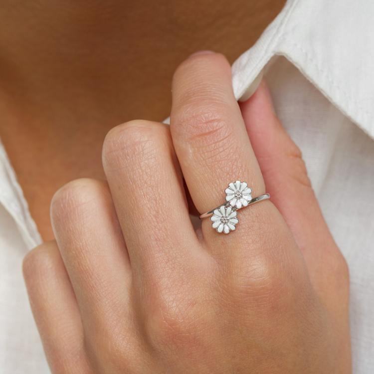 margriet ring in zilver met rhodinatie - Maggie