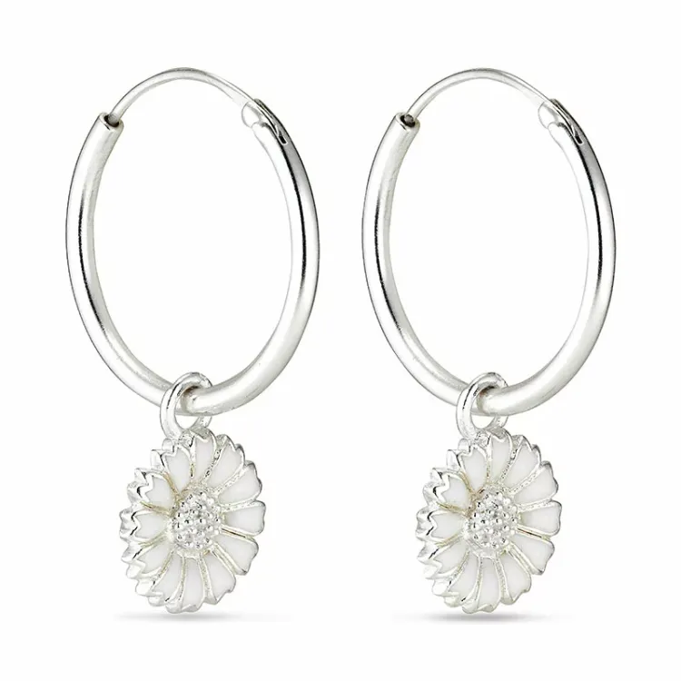 18 mm margriet creool in zilver - Marie