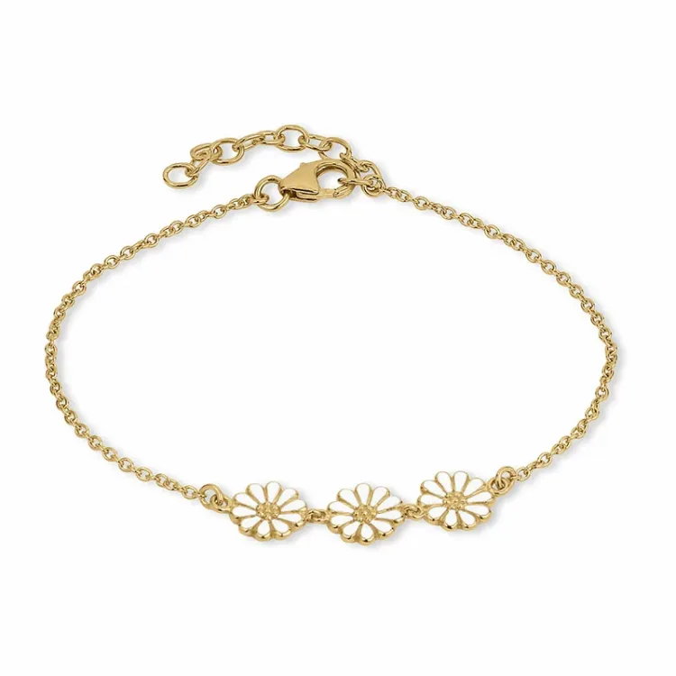 margriet witte armband in verguld sterlingzilver - Maggie