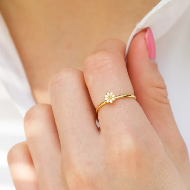 margriet ring in verguld sterlingzilver - Maggie