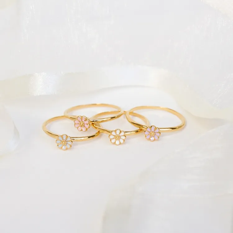 margriet ring in verguld sterlingzilver - Maggie