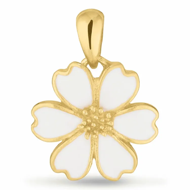 margriet hanger in verguld sterlingzilver - Magda