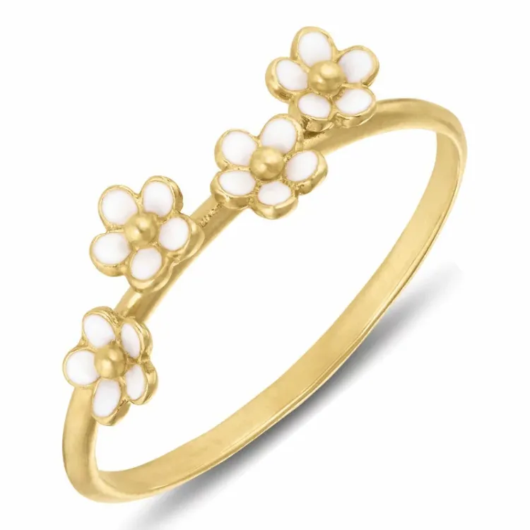 margriet ring in verguld sterlingzilver - Majse
