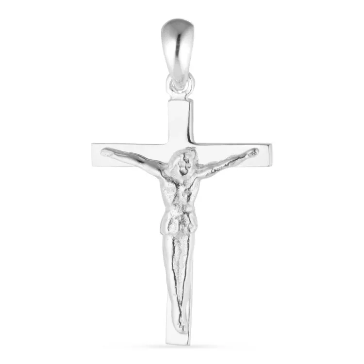 kruis met Jezus hanger in zilver - Amoré