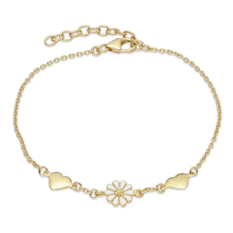 hart margriet armband in verguld sterlingzilver - Maggie