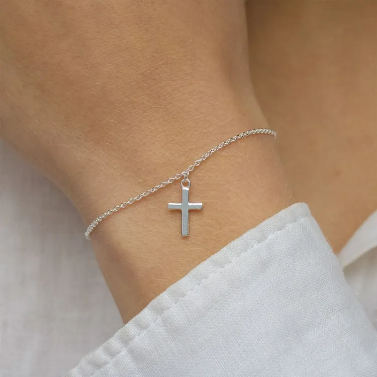 kruis armband in zilver - Amoré