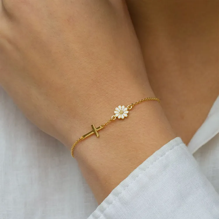 margriet armband in verguld sterlingzilver - Marie