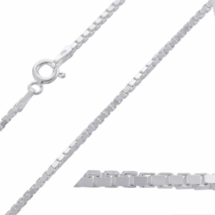 venetiaanse ketting in zilver 45 cm x 1,4 mm