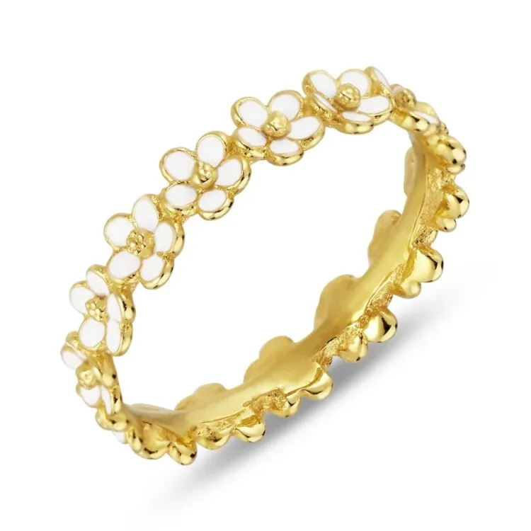 margriet ring in verguld sterlingzilver - Majse