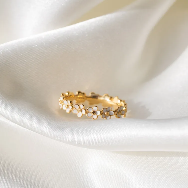 margriet ring in verguld sterlingzilver - Majse