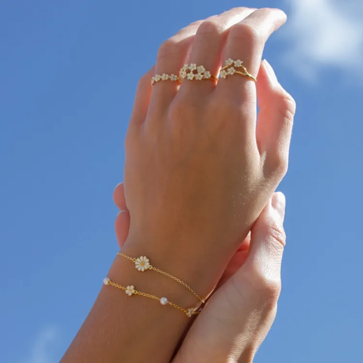 margriet ring in verguld sterlingzilver - Majse