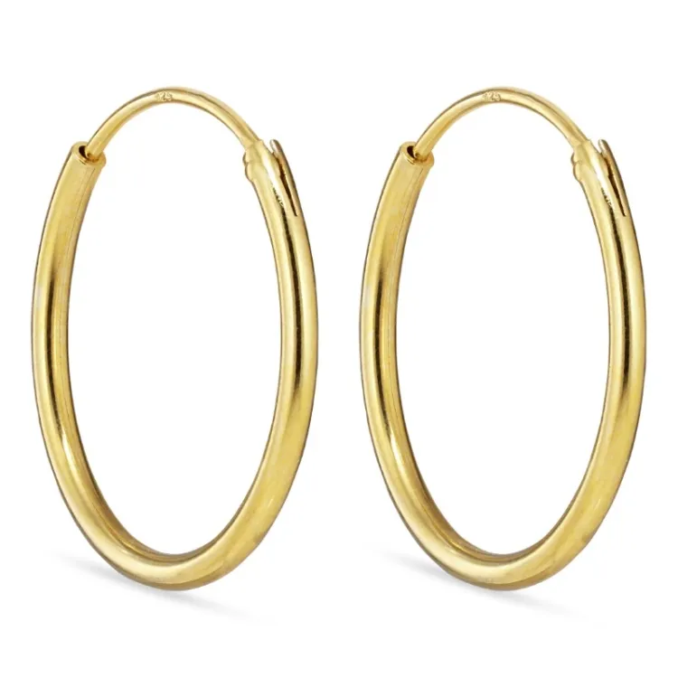 18 mm creool in verguld sterlingzilver - Mix & Match