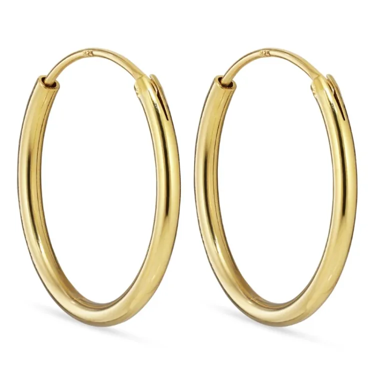 18 mm creool in verguld sterlingzilver - Mix & Match