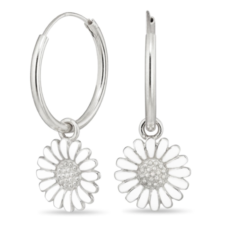18 mm margriet creool in zilver - Matilda