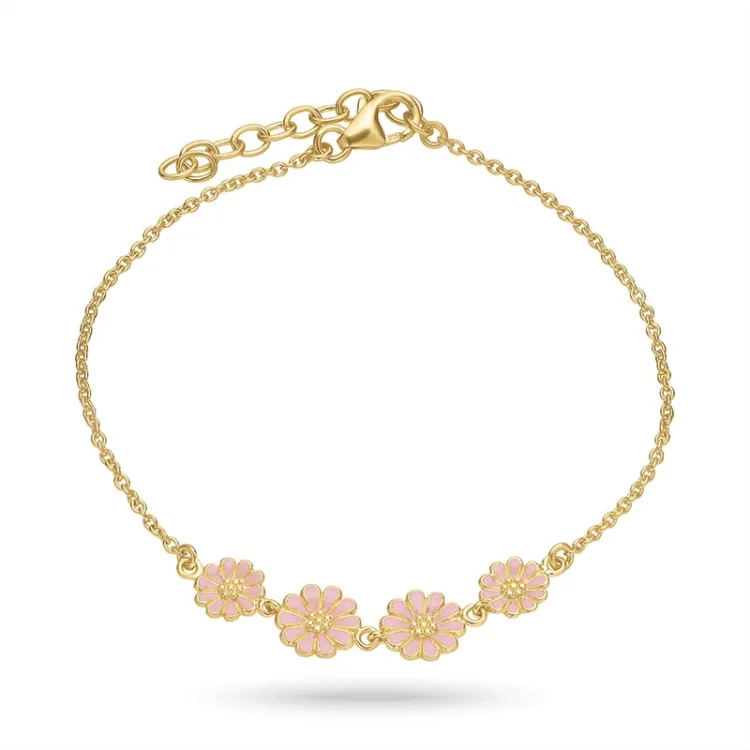 margriet pink armband in verguld sterlingzilver - Maggie