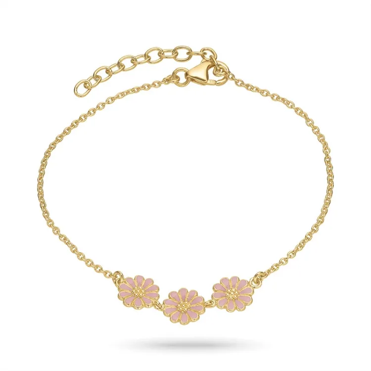 margriet roze armband in verguld sterlingzilver - Maggie