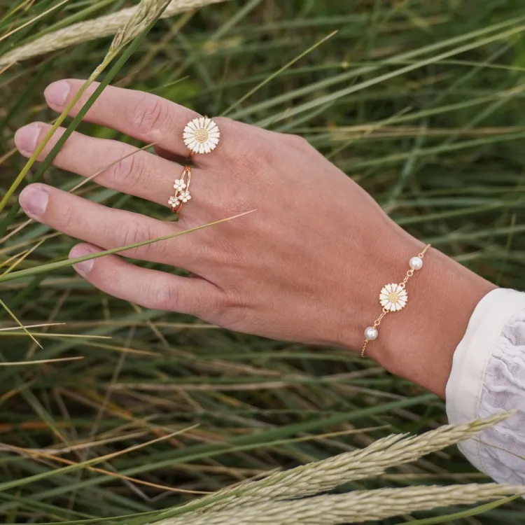 margriet ring in verguld sterlingzilver - Majse