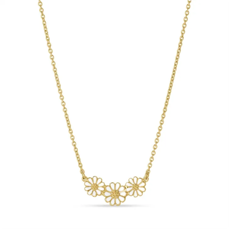 margriet ketting in verguld sterlingzilver met hanger in verguld sterlingzilver - Maggie
