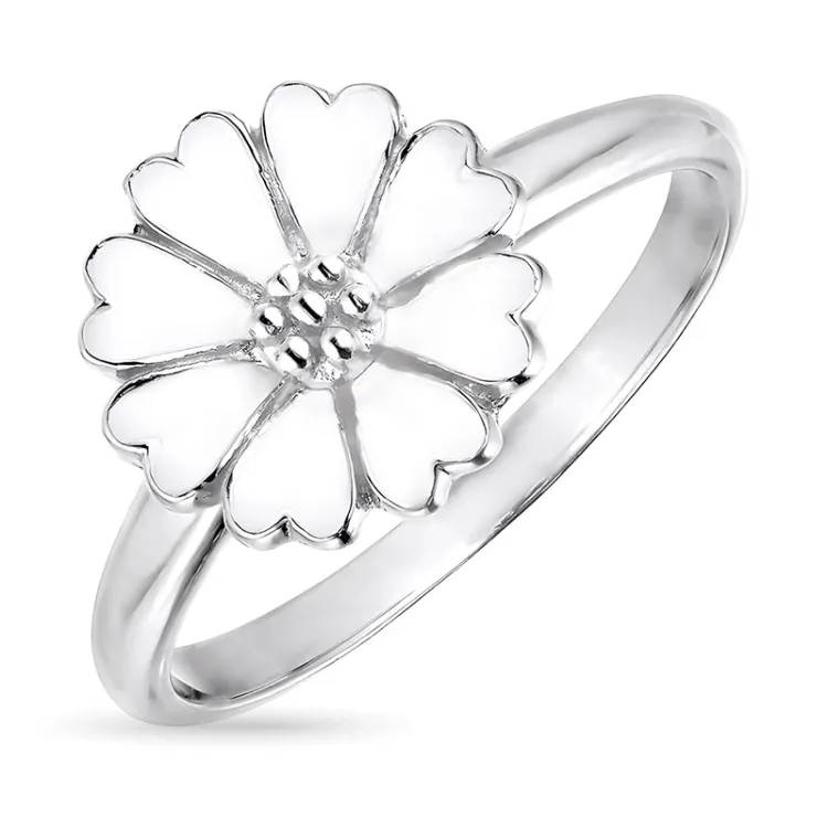 11 mm margriet ring in zilver - Magda