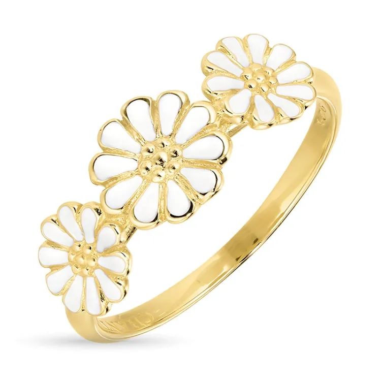 margriet ring in verguld sterlingzilver - Maggie