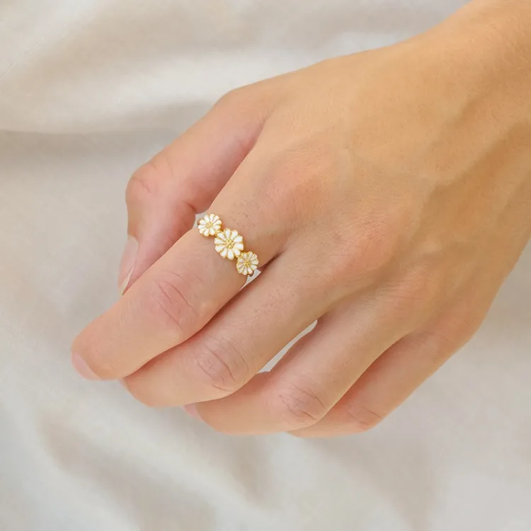 margriet ring in verguld sterlingzilver - Maggie