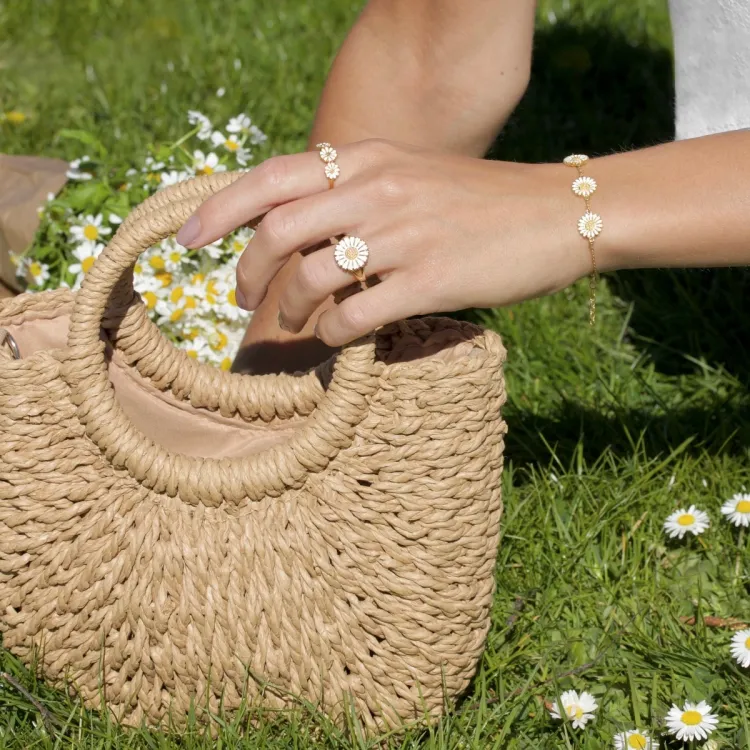 margriet ring in verguld sterlingzilver - Maggie