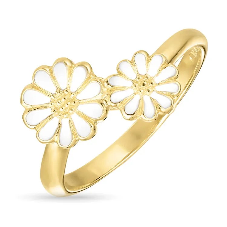 margriet ring in verguld sterlingzilver - Maggie