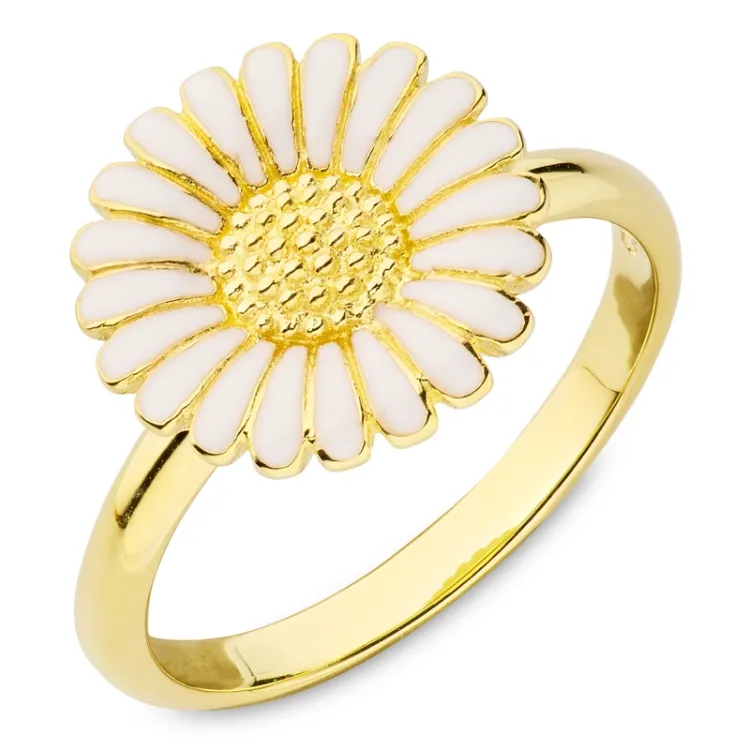 margriet ring in verguld sterlingzilver - Matilda